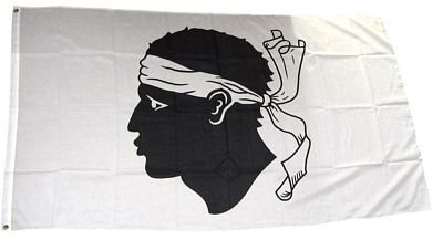 Preisvergleich Produktbild Fahne / Flagge Frankreich - Korsika NEU 90 x 150 cm