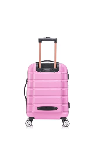 Rockland Melbourne Hardside Expandable Luggage with Spinner Wheels, Pink, 20"/14" 2pc Set4