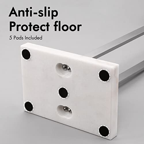 KES-Standing-Towel-Rack-2-Tier-Towel-Rack-Stand-with-Marble-Base-for-Bathroom-Floor-SUS-304-Stainless-Steel-Brushed-Finish-BTH217-2