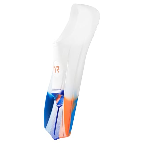 Image of TYR Stryker Silicone Fins - Short Blade Swimming Training Scuba Flippers | 100% Silicone Construction | Short Blade Propulsion | Flutter Kick Cadence Promotion | State-of-the-Art Comfort Fit