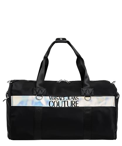 VERSACE JEANS COUTURE bolsa de ginástica masculina preta, Preto, One Size