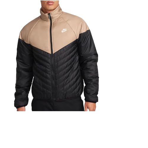 [ナイキ] スポーツウェア ウィンドランナー Therma-FIT ミッドウェイト パファー ジャケット メンズ M (身長155-176㎝) アウター 国内正規品 FB8196-011 ブラック/セイル