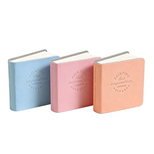 Mini Diario Per Acquerelli - Pressa A Freddo 3 Pezzi 2x2 Pollici, Blocco Di Carta Compatto Con Copertina Rigida, Set Da Disegno Portatile Per Libri D'arte | Kit Di Pratica Di Pittura Per Lezioni Di Ar