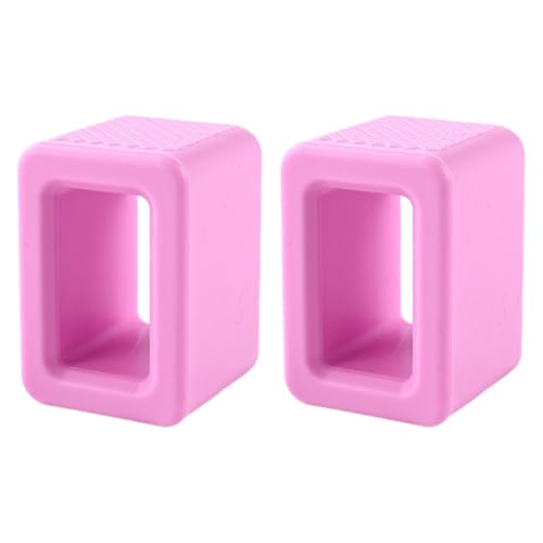 Hebilla de cinturón de auto JicSuXi de silicona rosa pack de 2 unidades 7