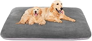 Magic Dog Super Soft Extra Large Dog Bed, Orthopedic Foam Pet Beds 47 Inches Jumbo Washable Anti Slip Bottom Dog Sleeping Mattress with Removable Cover, Light Grey XL