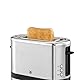 WMF Küchenminis 1-Scheiben Toaster Langschlitz XXl-Toast, Mini Toaster mit Brötchenaufsatz 7 Bräunungsstufen Überhitzungsschutz 600W Edelstahl matt
