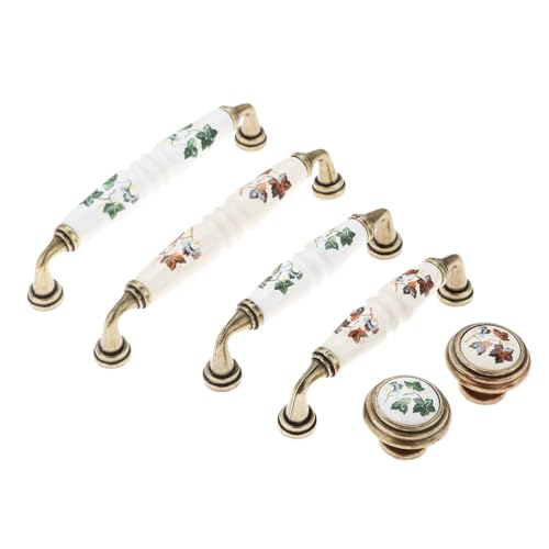 Poignées de meubles en céramique 128mm boutons pour placard cuisine armoire commode