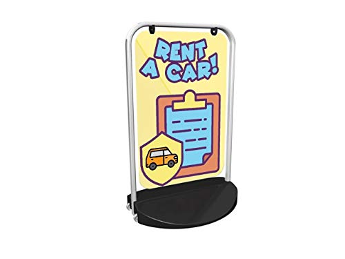 Rent A Car 3000 Pavement Sign MEGA Listing Outdoor Street Advertising Display…
