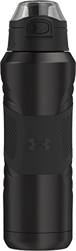 Thermos B074GNZSKZ Under Armour Dominate 24 oz. Stainless Steel Water Bottle, 24 oz., Smoke