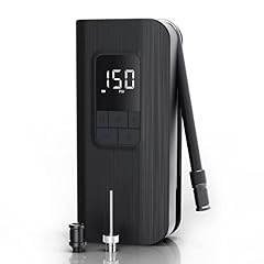 TOPUMP Pompa elettrica per bicicletta TP100, Gonfiatore portatile per pneumatici con display a LED, autospegnimento, compressore d'aria a batteria da 150 PSI per auto moto palloni.