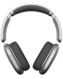 Wentronic Y02 Aktive Noise Cancelling Kopfhörer,60 Std.5 EQ-Musikmodi,Hi-Res-Audio,Tiefe Bässe,faltbares kabelloses Over-Ear-Bluetooth 5.4-Headset,atmungsaktive Leder-Ohrpolster (grau)