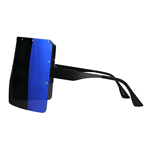 Polarized Mirror Lens Visor Shield Sunglasses Oversized Sun Cover Shades UV 4004