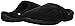 isotoner Men's Microterry Ergo Hoodback Slipper, Black, Large