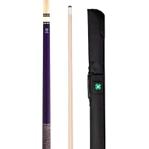 McDermott Lucky L71 Pool Billiard Cue, Irish Linen Wrap, 13 mm Cue Tip, 3/8"-10 Joint, with Soft Case w/Embroidered Clover Logo