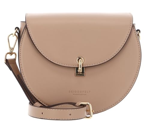 Sac Bandoulière Kisa Midi Saddle II SEIDENFELT MANUFAKTUR Powder Taupe Gold