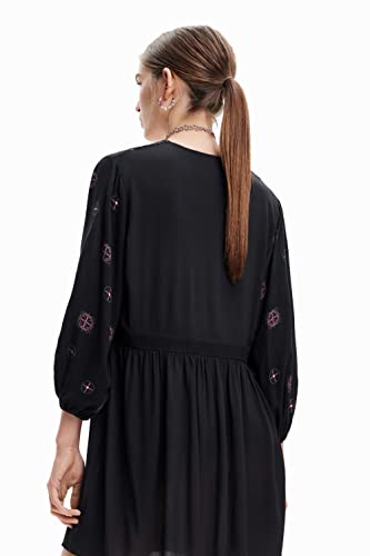 Desigual Women's Woman Woven Dress 3/4 Sleeve2