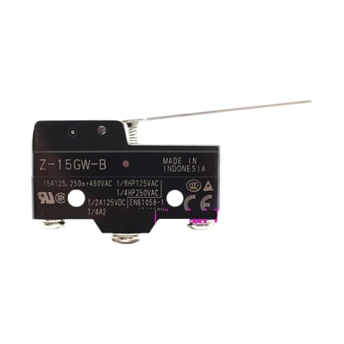 Micro-interrupteur 15GW3-B étanche avec grand levier pour commande de moteur