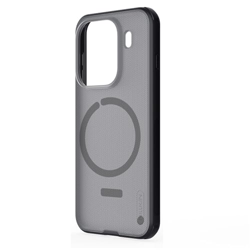 Image of Nillkin Super Frosted Shield Pro Magnetic Case for Oppo Find X9 Pro Hard Back Soft Border (PC + TPU) Shock Absorb Cover Raised Bezel Camera Protect PC (Black Transparent)