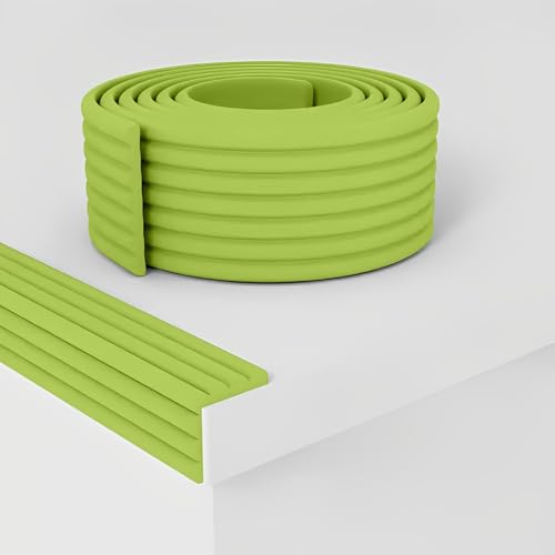 Image of SYGA Baby Safety Strip Furniture Edge Guard Cushion Corner Cover with Tape Infant Bump Protector (Green)