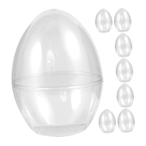 Œufs de Pâques transparents suspendus UKCOCO 8 pièces à remplir pour offrir
