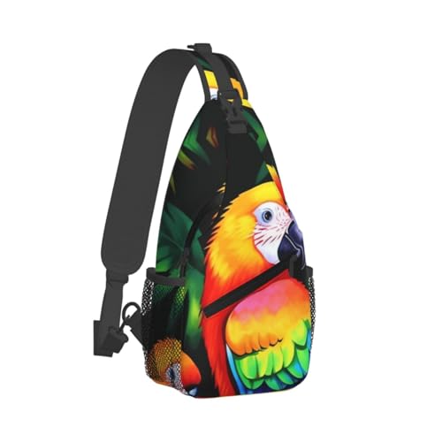 Bolso tipo sling negro para uso urbano miniatura 1