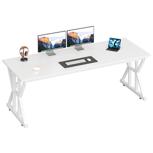 Image of 63 inch Large Computer Desk with Thickened Frame for Home Office, Living Room