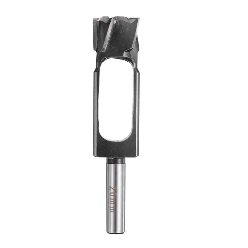 Image of HARFINGTON Wood Tenon Dowel Plug Cutter 20mm Metric Tenon Dowel Cutting Tools Drill Bit High Speed Steel Wood Plug Dowel Cutter with Round Shank for Woodworking Furniture Making