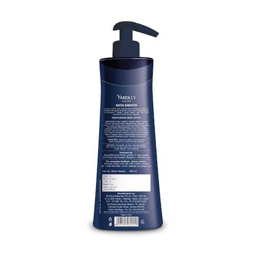 Image of Yardley London Satin Smooth Moisturizing Body Lotion 72H Intense Hydration Infused With Natural Floral Oil Soft Skin Dry To Very Dry Skin 400ml