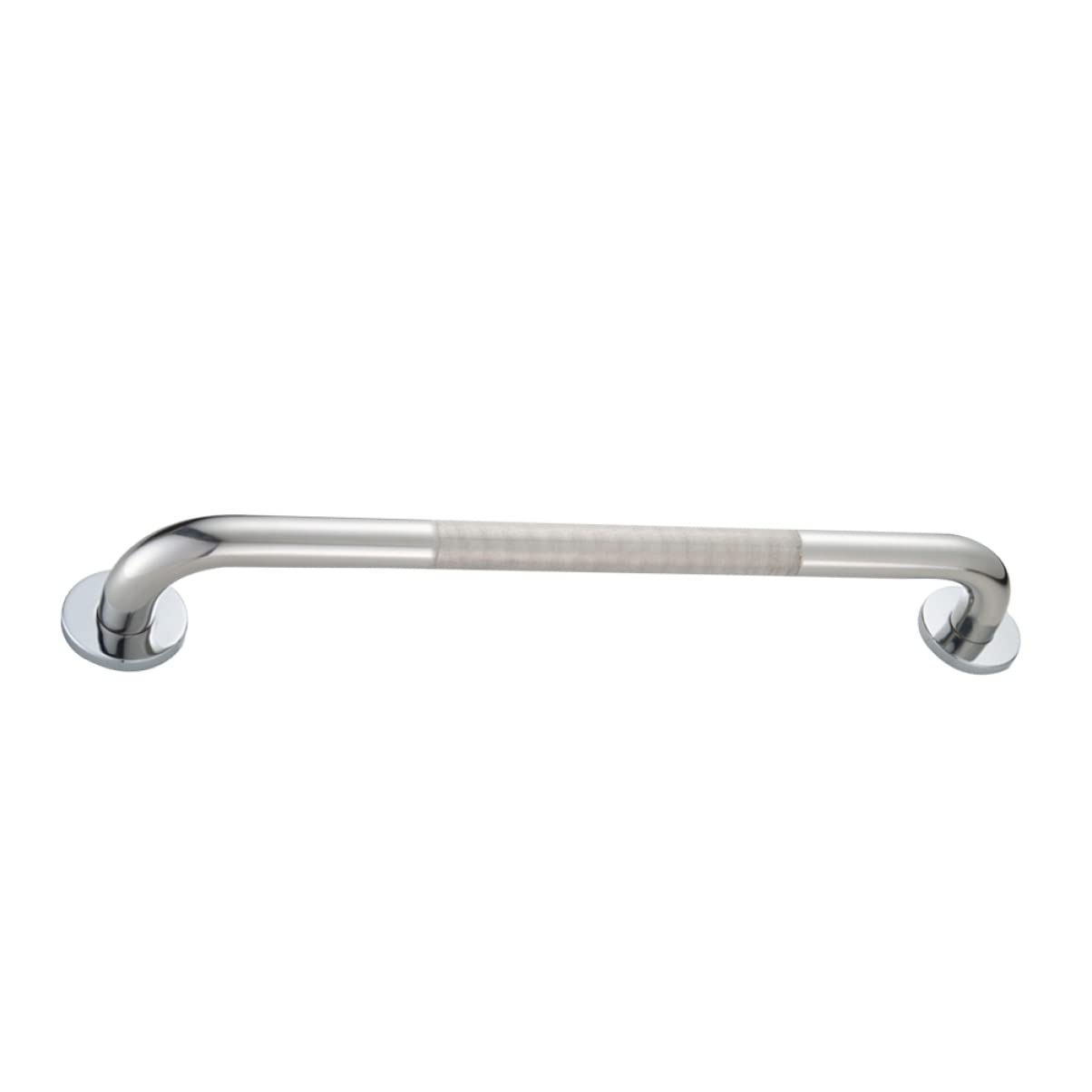 FOMIYES Stainless Steel Grab Bar with Knurling Design Non Slip Bathroom Handrail for Elderly and Disabled Safety Support for Shower and Toilet Use Durable Silver Finish