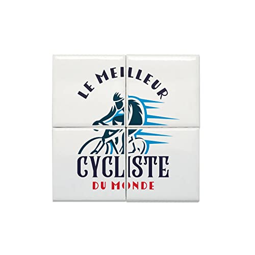 Carreaux céramique le meilleur cycliste du monde, cadeau idéal pour vtt