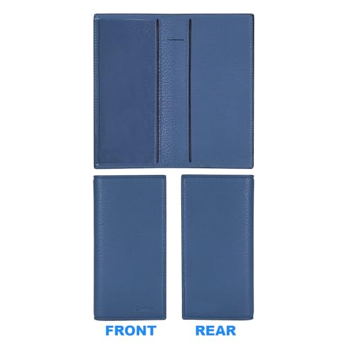 Image of CASMONAL Checkbook Cover for Women & Men, PU Leather Wallet RFID Blocking