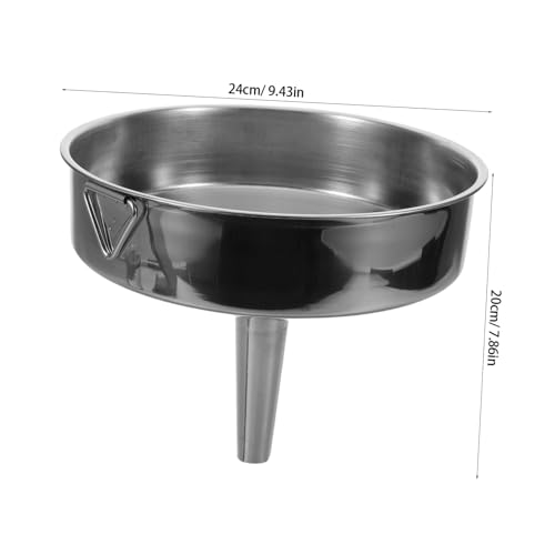 Entonnoir acier inoxydable Mikinona grand format durable pour fluides auto
