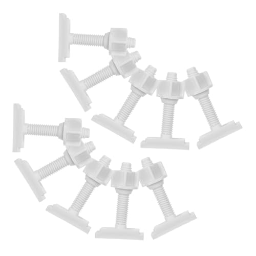 Artibetter 10 Juegos Tornillos de Fijación para Asiento Inodoro Accesorios para Montaje Seguro de Repuesto Antirruido y Desmontaje Rápido Compatibles con Varias Marcas