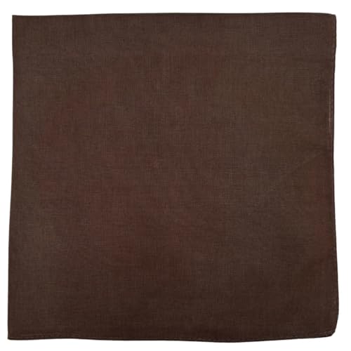 Image of MDSTYLE 100% Cotton Solid Color Bandana for Men & Women 22 inch x 22 inch Handkerchief Headband Scarf