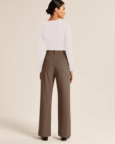 Image of NIMIN High Waisted Work Pants for Women Business Casual Outfits 2026 Office Dress Pants Trousers with Pockets