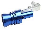 Extrémités Tuyau D'échappement Pot D'échappement Argenté Avec Sifflement Turbo Pour VW B5 B6 B7 Pour Polo Pour Jetta Pour Golf 7 5 6 Pour Passat(Bleu)