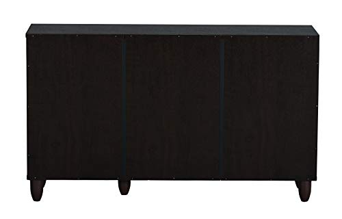 Image of DeckUp Minang 3-Door Engineered Wood Shoe Rack (Dark Wenge, Matte Finish)