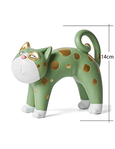 Estatua Figurilla Gato Decoración Moderna 6 pulgadas miniatura 5