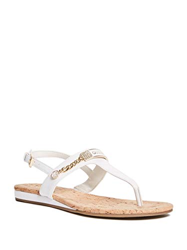GUESS Factory Jyll T-Strap Sandals White