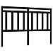 vidaXL Tête de lit Noir 140x4x100 cm Bois Massif de pin