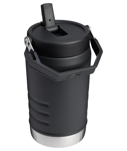 Image of STANLEY IceFlow Flip Straw 2.0 Jug, 40 oz, Black 2.0