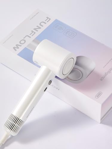 High-Speed Ionic Hair Dryer, 0.64lb Lightweight Travel Hair Dryer with AI Smart Mode & 600 Million Negative Ions – Compact Blow Dryer for Fast Drying, Ideal Gift for Women