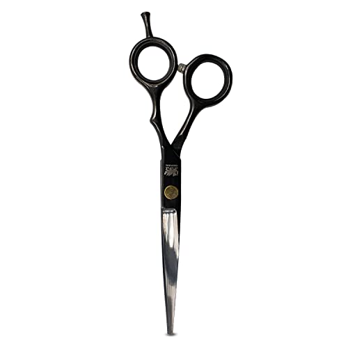 Kit Barbeiro Cabeleireiro Barba Cabelo Profissional com Navalhete Tesouras (Preto)