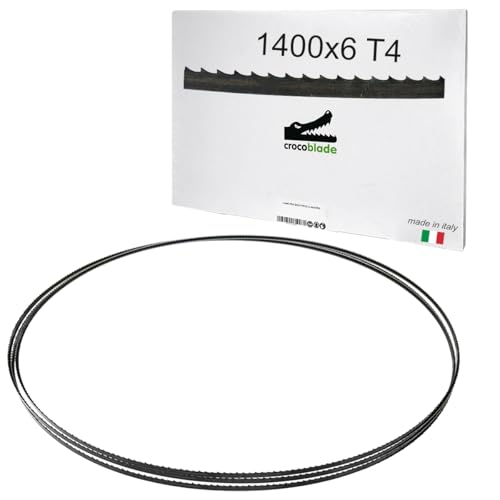 Fraiser CrocoBlade – 3er Set Bandsägeblätter 1400 x 6 x 0,65 mm – für Holz und Holzwerkstoffe – professioneller Ersatz für Bandsägen TC-SB 200, HBS30, HBS25, PBS 350 – TPI 4