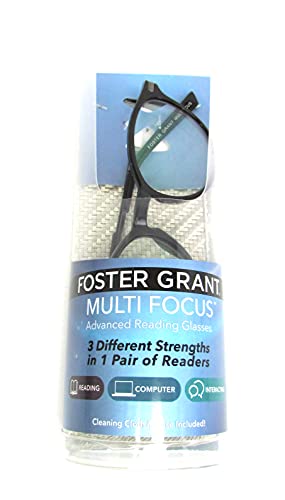 Image of Foster Grant unisex-adult Mckay Multifocus Reading Glasses Round reading-glasses