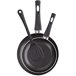 Sartenes Renberg RB RENBERG – Juego de 3 Sartenes – Tamaños 20+24+28 cm - Fabricadas en Aluminio Prensado – Total Antiadherencia –Apto para Todo Tipo de Cocinas incluyendo Inducción