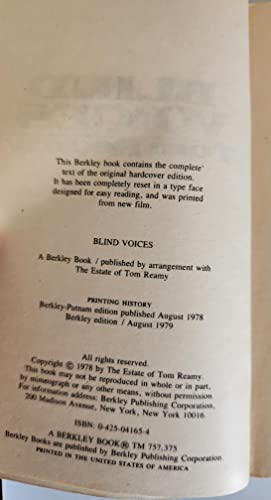 BLIND VOICES. B00D5PWXCU Book Cover