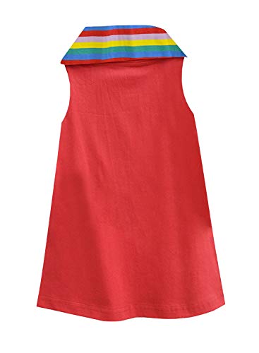 Image of A.T.U.N. (ALL THINGS UBER NICE) Solid A-Line Mini Dress | Sleeveless Casual Dress for Girls