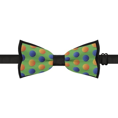 GoasNei Volleyball Pattern Bow Tie for Men Adjustable Necktie Funny Tie Neck Ties for Weddings Party