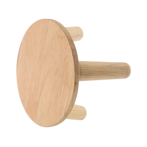 GARIOUANS 実木花架 小型ラウンド木製プランタースタンド 屋内屋外兼用 安定性抜群の花瓶ホルダー 省スペース設計 インテリア バルコニー用植